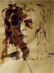 <p>Portret vrouw - Bister op papier</p>